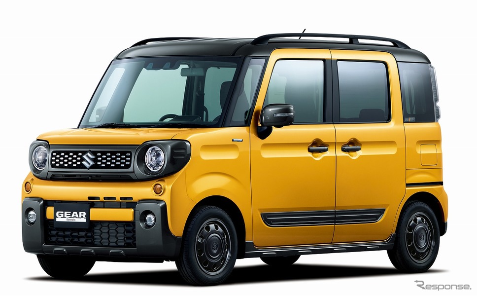 スズキ スペーシア ギア ハイブリッドXZ/ハイブリッドXZターボ 全方位モニター用カメラパッケージ装着車 クティブイエロー ガンメタリック2トーンルーフ《写真提供 スズキ》