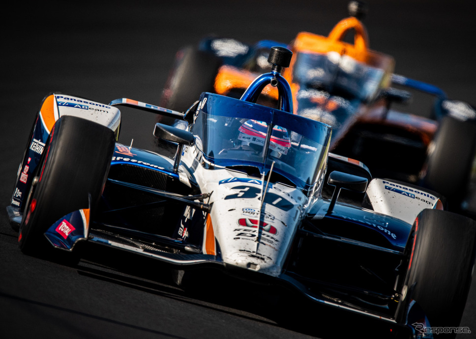 自身3年ぶり2度目のインディ500制覇を達成した#30 佐藤琢磨。《写真提供 INDYCAR》