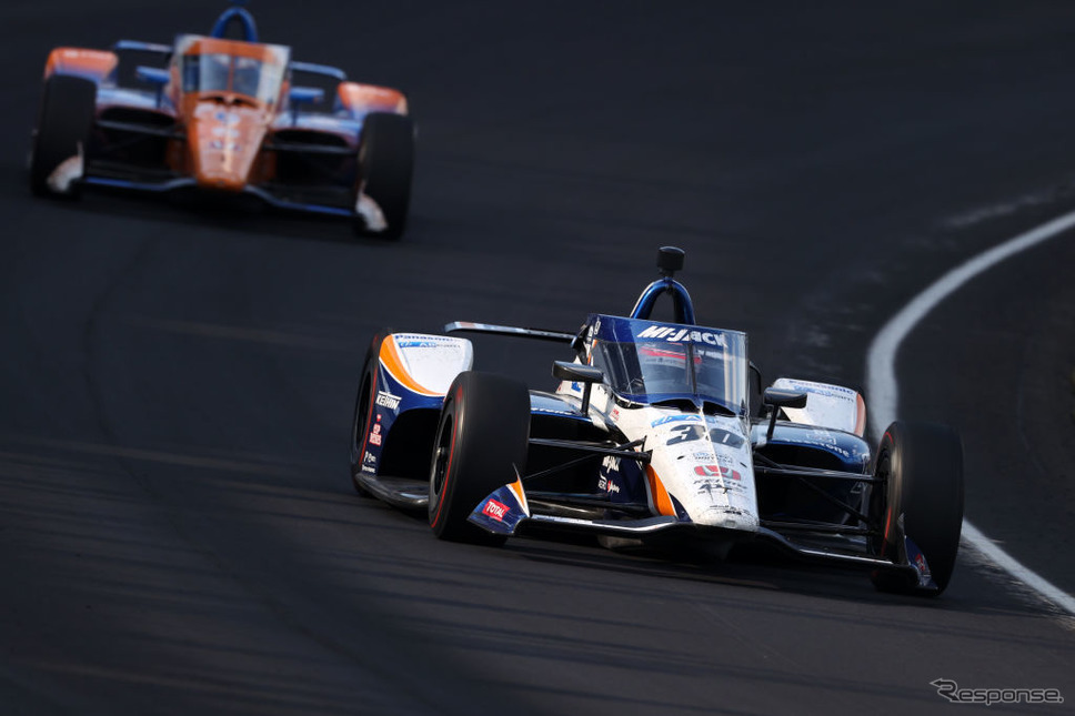 インディ500で優勝した#30 佐藤琢磨(8月23日)《Photo by Gregory Shamus/Getty Images Sport/ゲッティイメージズ》