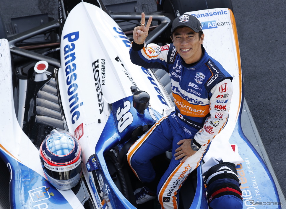 インディ500で3年ぶり2度目の優勝を達成した佐藤琢磨。《写真提供 INDYCAR》
