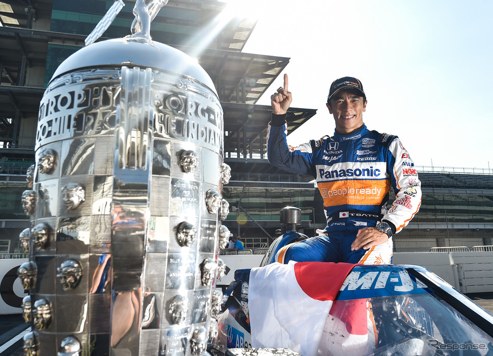 インディ500で3年ぶり2度目の優勝を達成した佐藤琢磨。《写真提供 INDYCAR》