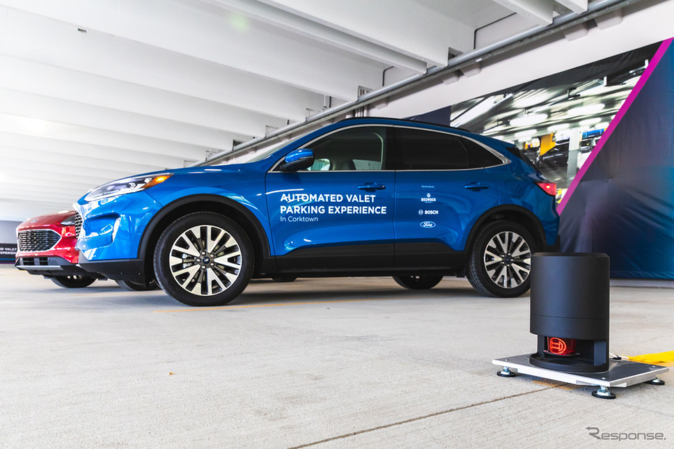 ボッシュの自動駐車の実証実験《photo by Bosch》