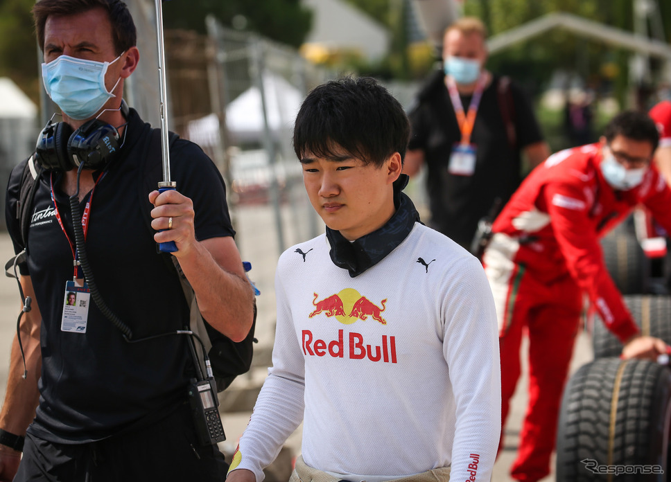 躍進を続ける角田裕毅（この写真は今季F2第6戦バルセロナ）《写真提供 Red Bull》
