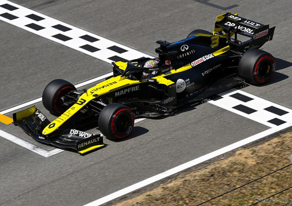 2020年シーズンのルノーF1チーム（#3 D.リカルド）《写真提供 Pirelli》