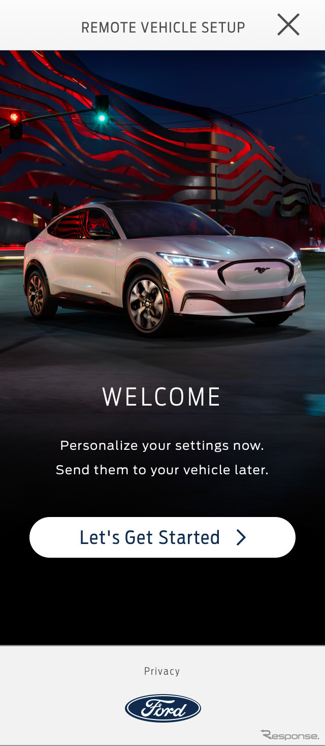 フォード・マスタング・マッハEの各種機能をスマホから遠隔設定できるコネクトシステム《photo by Ford Motor》