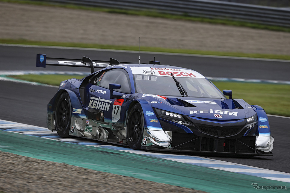 GT500クラス予選2位の#17 KEIHIN NSX-GT《写真撮影 益田和久》