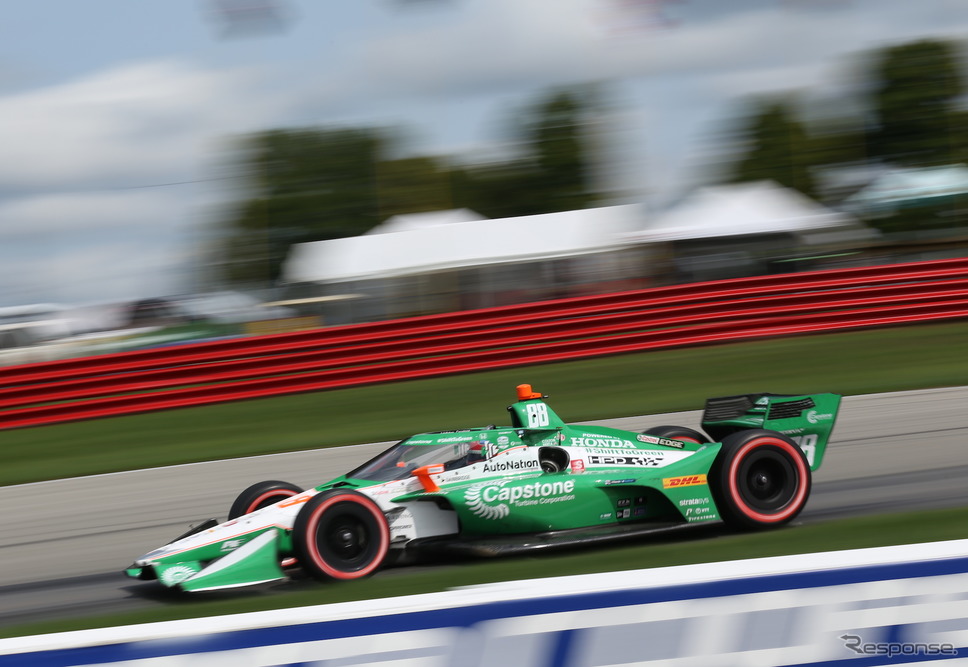 今季初優勝を飾った#88 コルトン・ハータ。《写真提供 INDYCAR》