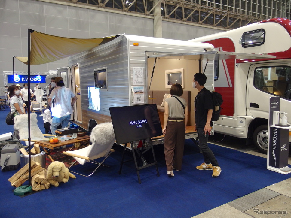 ケイワークス『TRAILWORKS × HAPPY OUTSIDE BEAMS』（東京キャンピングカーショー2020）《写真撮影 高木啓》