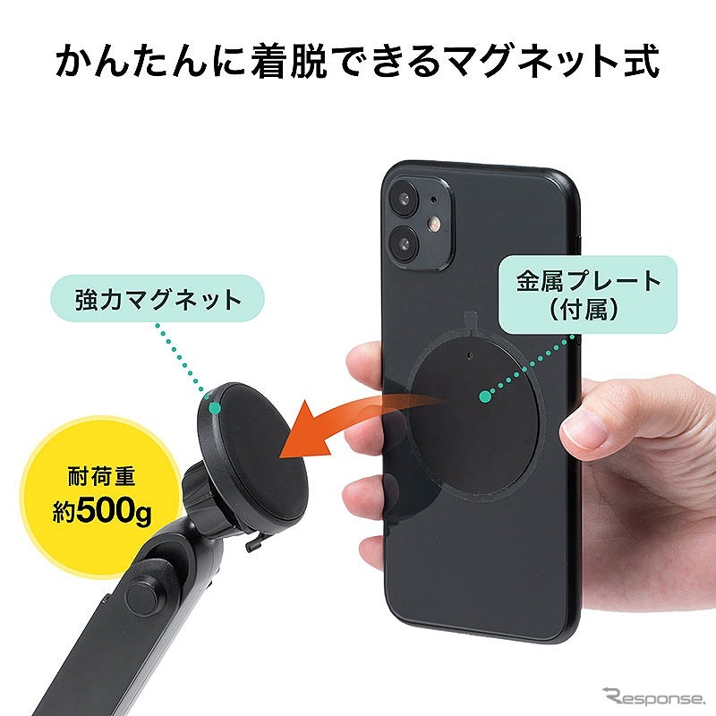 スマホ車載ホルダー 200-CAR077《写真提供 サンワサプライ》