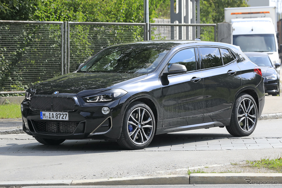 BMW X2 改良新型プロトタイプ(スクープ写真)《APOLLO NEWS SERVICE》