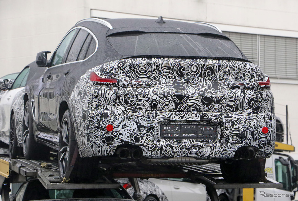 BMW X4M 改良新型プロトタイプ(スクープ写真)《APOLLO NEWS SERVICE》