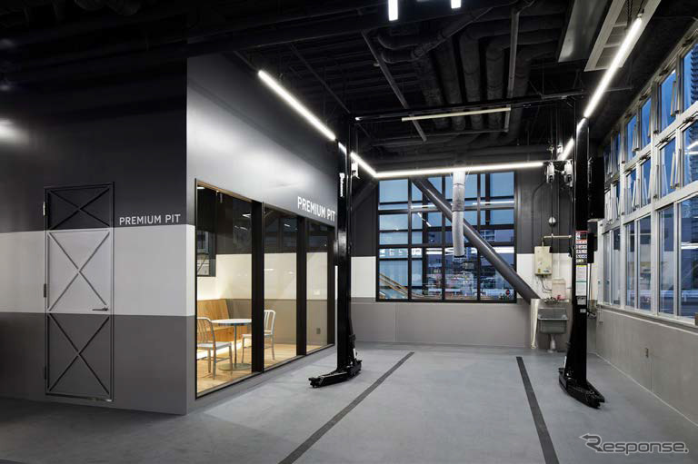 フォーカル プラグ＆プレイ東雲ポップアップストアの店舗・ピットを設置する「A PIT AUTOBACS SHINONOME」1階 PREMIUM PIT No.14（参考画像）《写真提供 フォーカル・オーディオ・ジャパン》