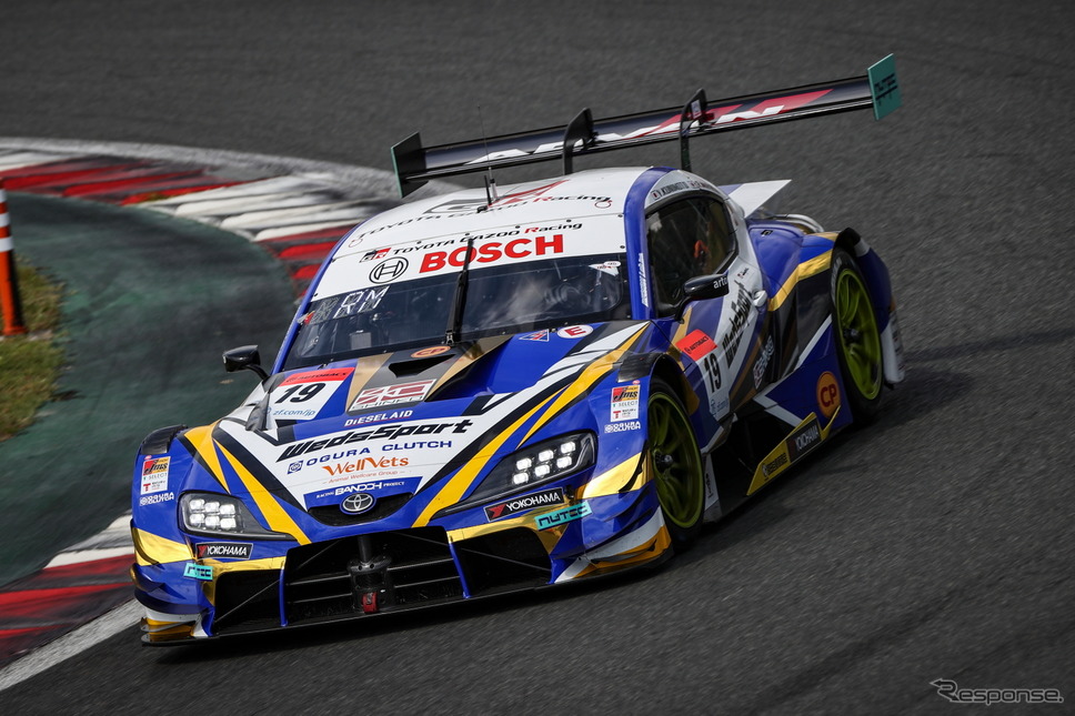 GT500クラス予選3番手の#19 WedsSport ADVAN GR Supra《撮影 益田和久》