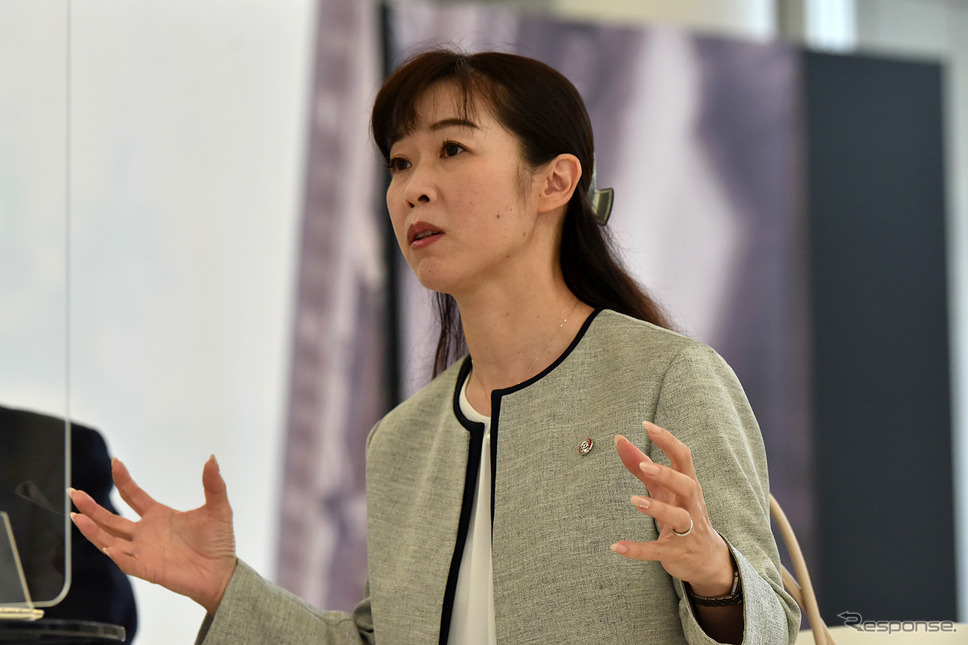 マツダの竹内都美子主査《写真撮影 中野英幸》