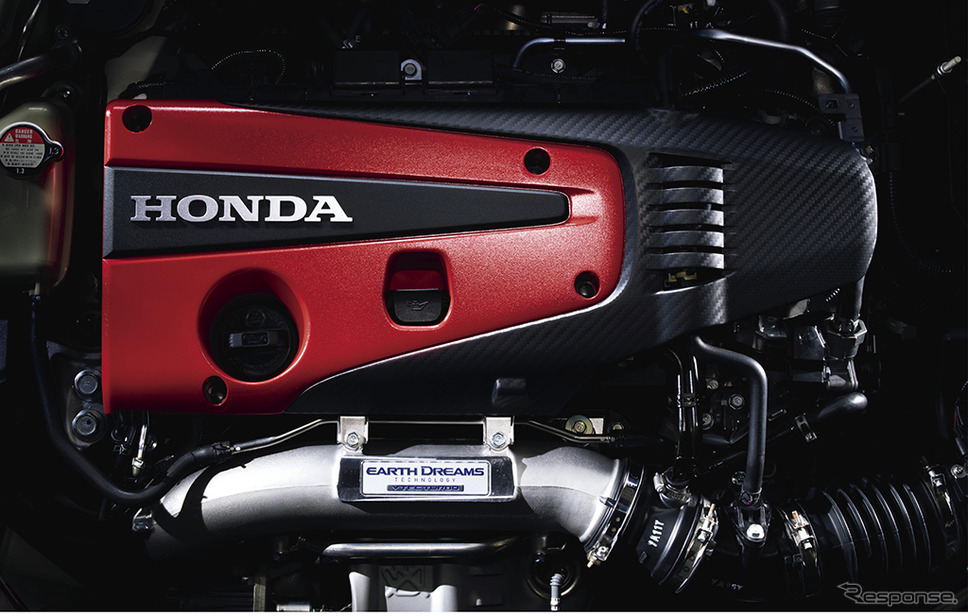 ホンダ シビックタイプR 2.0リットル VTECターボエンジン《写真提供 本田技研工業》