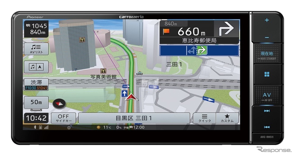 楽ナビ AVIC-RW511《写真提供 パイオニア》