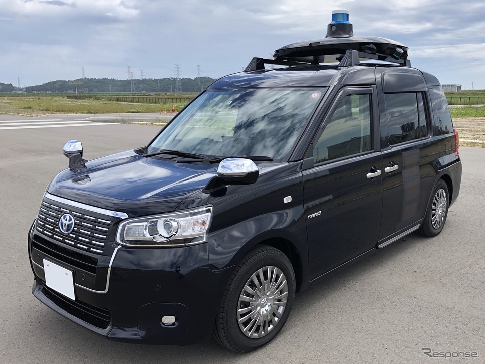 自動運転システムを導入したJPN TAXI《写真提供 Mobility Technologies》