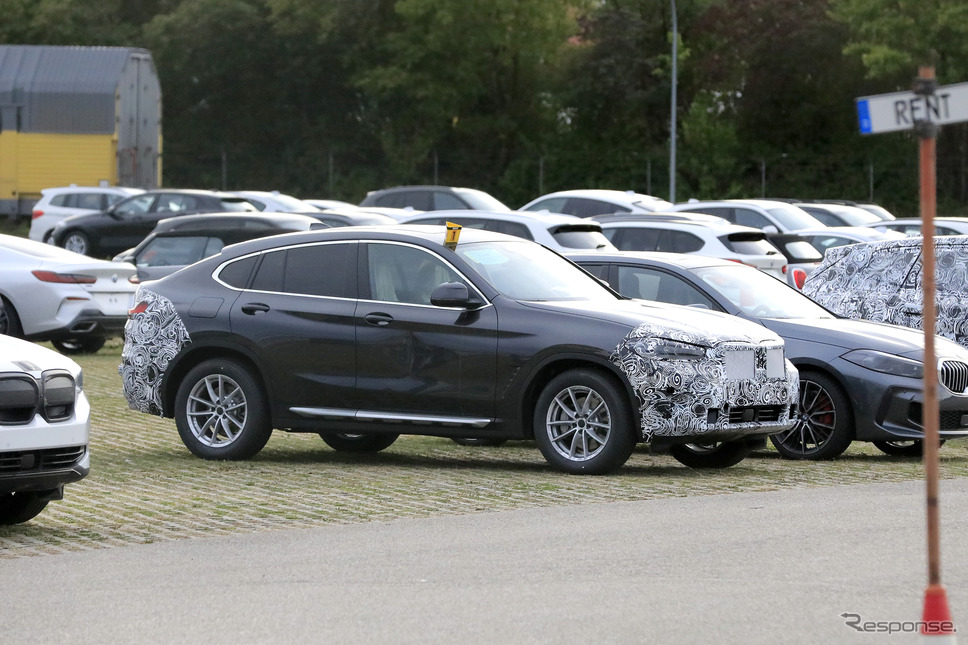 BMW X4 M40i 改良新型プロトタイプ（スクープ写真）《APOLLO NEWS SERVICE》