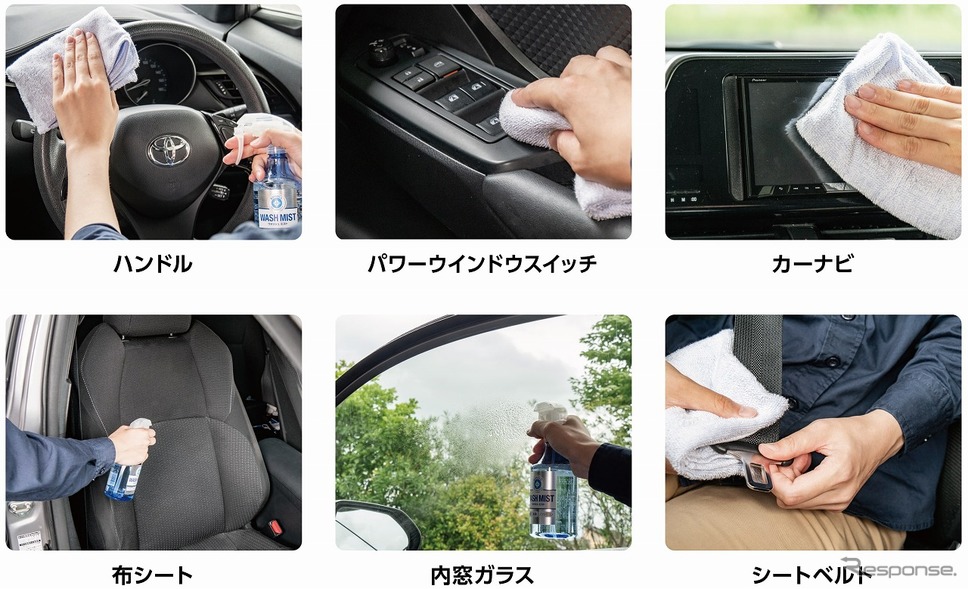 車内の様々なところに使用できる、マルチなクリーナー《写真提供 ソフト99コーポ―レーション》