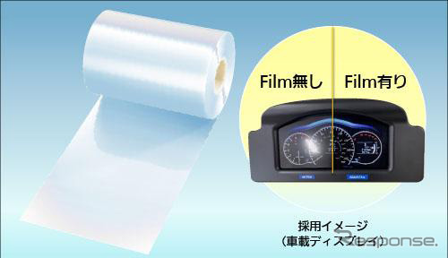 アンチグレアタイプの車載ディスプレイ用反射防止フィルムを製品化《写真提供 パナソニック》