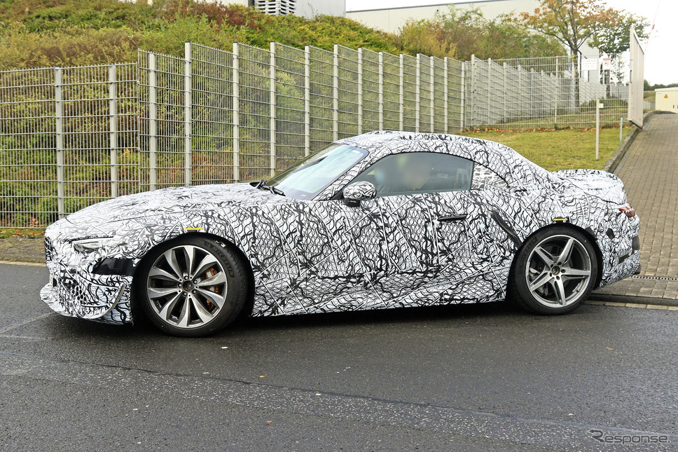 メルセデスAMG SL63 次期型プロトタイプ(スクープ写真)《APOLLO NEWS SERVICE》