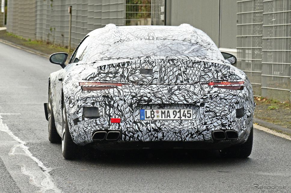 メルセデスAMG SL63 次期型プロトタイプ(スクープ写真)《APOLLO NEWS SERVICE》