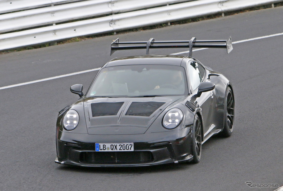 ポルシェ 911 GT3 RS 次期型プロトタイプ(スクープ写真)《APOLLO NEWS SERVICE》