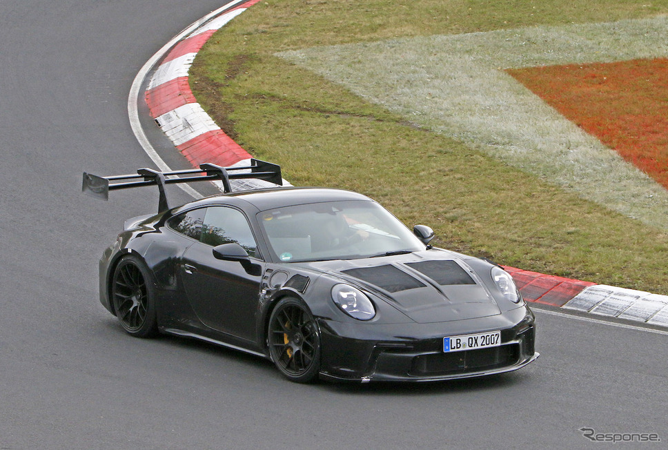 ポルシェ 911 GT3 RS 次期型プロトタイプ(スクープ写真)《APOLLO NEWS SERVICE》