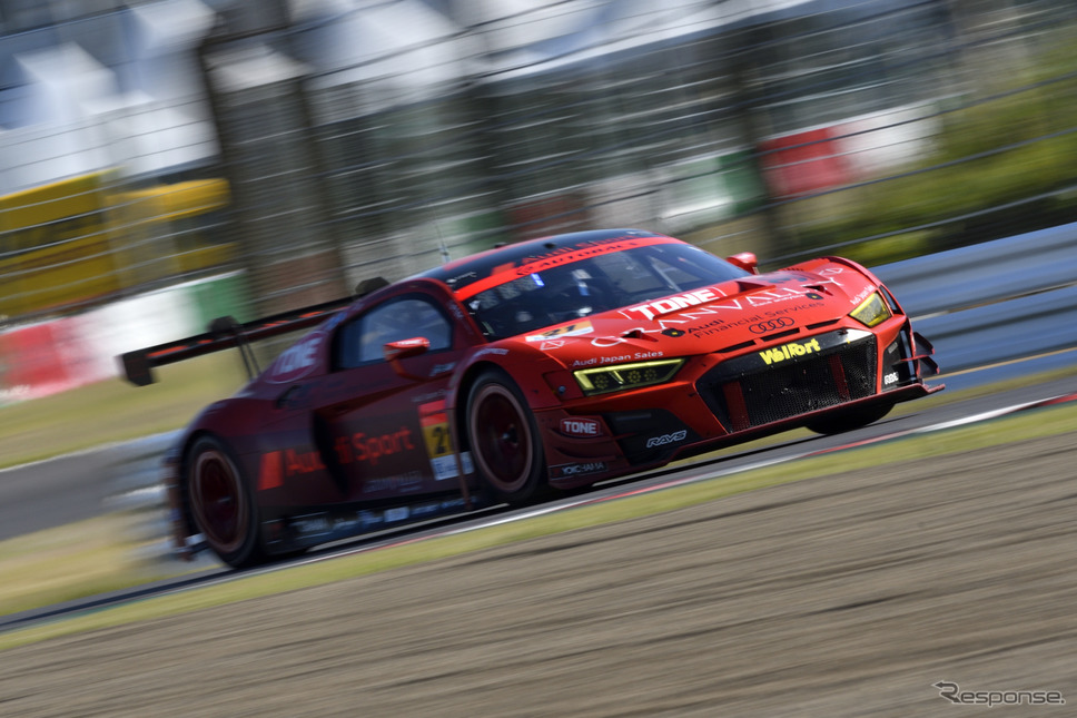優勝した#21Hitotsuyama Audi R8 LMS《写真撮影 雪岡直樹》