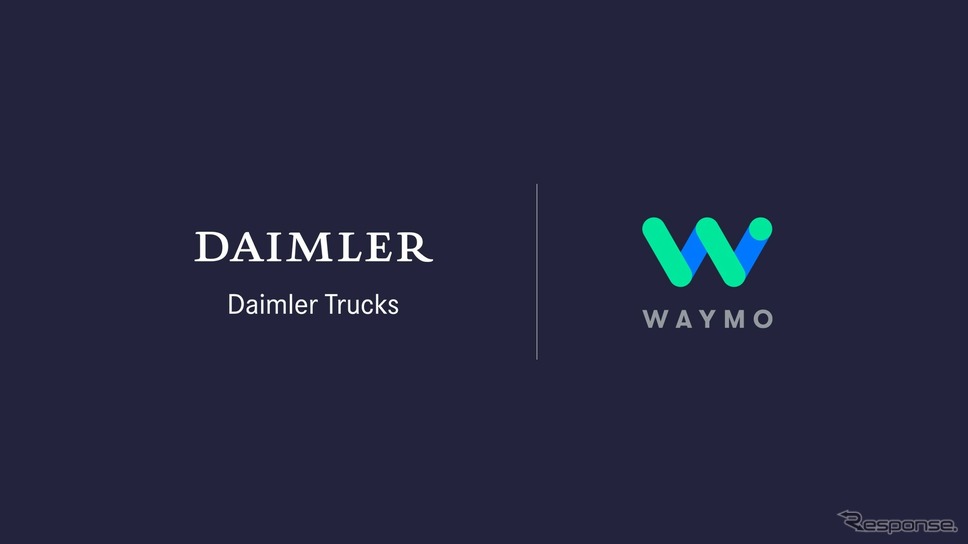ダイムラー・トラックとグーグルの自動運転部門のウェイモの戦略的提携のイメージ《photo by Daimler Trucks》