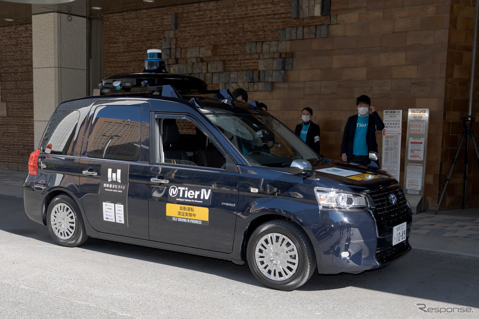 自動運転タクシーの実証実験を開始…5Gを活用、東京・西新宿エリアで《写真撮影 関口敬文》