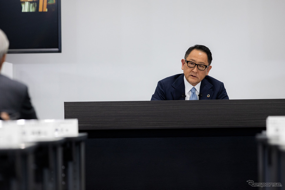 豊田章男社長（2021年3月期第2四半期決算説明会）《写真提供 トヨタ自動車》