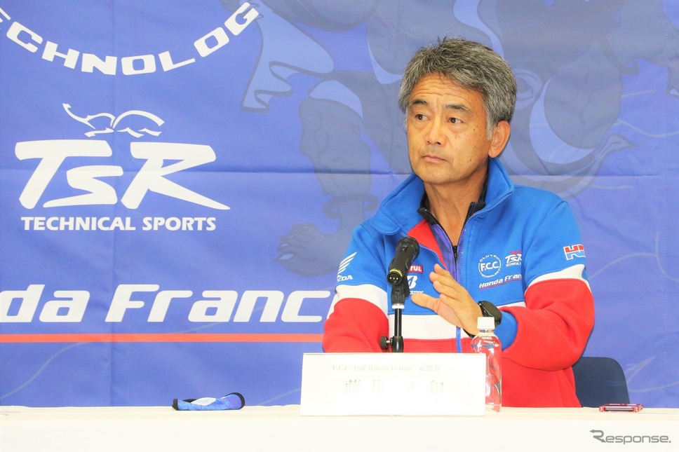 .C.C. TSR Honda France 藤井正和総監督《写真撮影 先川知香》