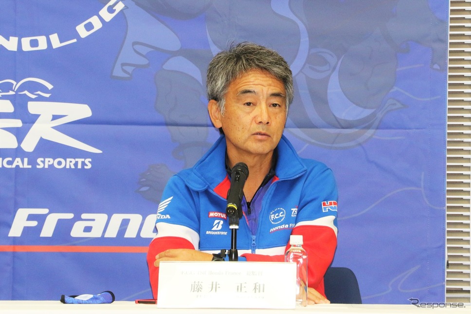 .C.C. TSR Honda France 藤井正和総監督《写真撮影 先川知香》