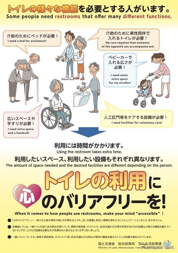 トイレ利用マナー啓発キャンペーン《資料提供 国交省》