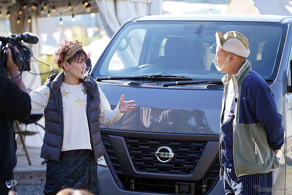 『車中HACK BOOT CAMP』」イベントに出演したバイきんぐ 西村瑞樹 と 水野裕子《写真提供 日産自動車》