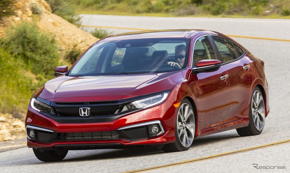 ホンダ・シビック・セダン の2020年モデル(北米仕様)《photo by Honda》