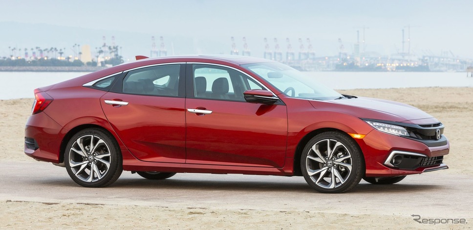 ホンダ・シビック・セダン の2020年モデル(北米仕様)《photo by Honda》