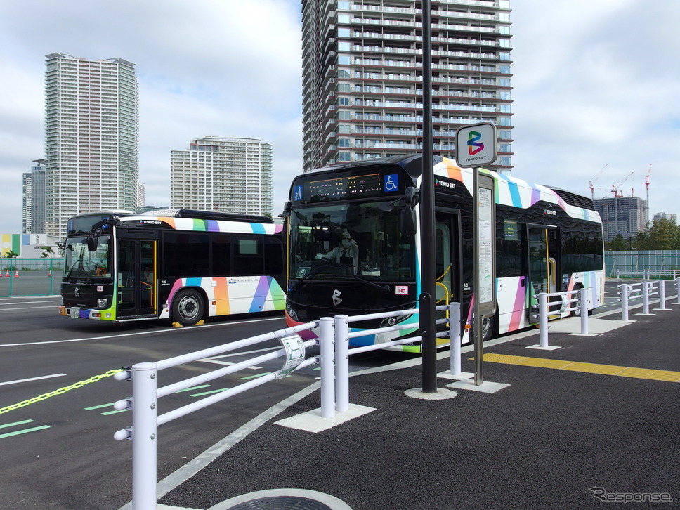 10月に開業した東京BRT（10月12日、晴海BRTターミナル）《写真撮影 高木啓》