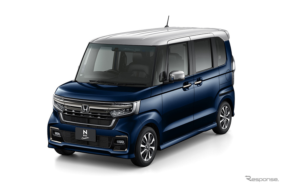 ホンダ N-BOXカスタム コーディネートスタイル ミッドナイトブルー・メタリック&シルバー《写真提供 ホンダ》