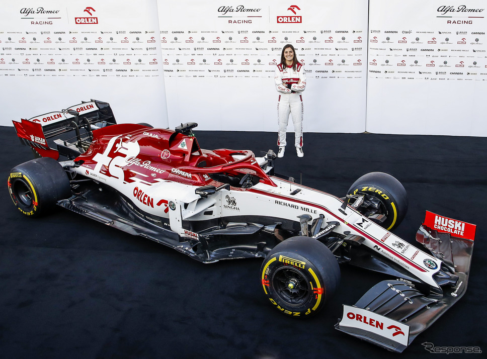 F1アルファロメオのテスト&開発ドライバー、タチアナ・カルデロン。《写真提供 FCA JAPAN》