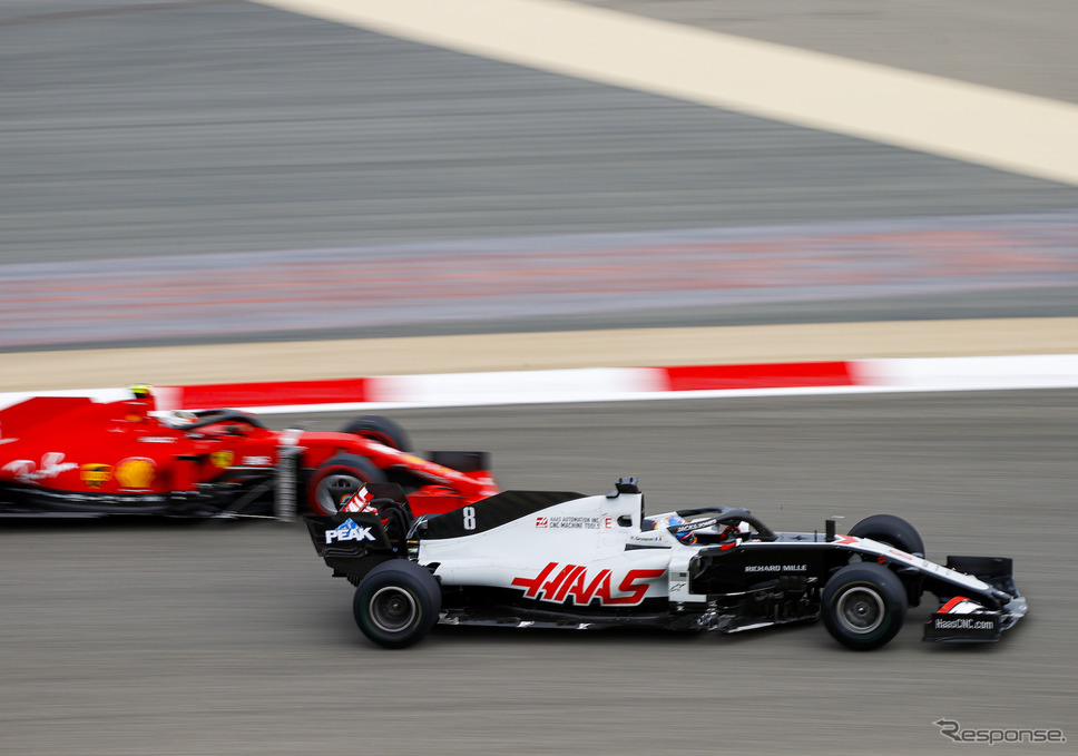 今季2020年のハースF1チーム(#8 R.グロージャン)。《写真提供 Pirelli》