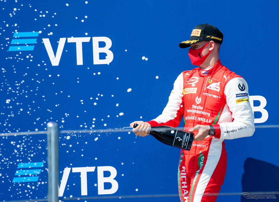 今季F2でのミック・シューマッハ。《写真提供 Ferrari》
