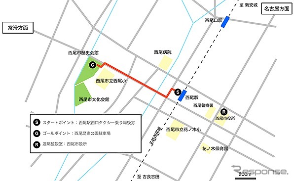 運行ルート《画像提供 NTTドコモ》