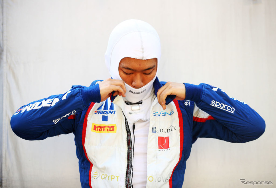 F2 第8戦の佐藤万璃音(モンツァ、9月4日)《Photo by Bryn Lennon - Formula 1/Formula 1 via Getty Images/ゲッティイメージズ》