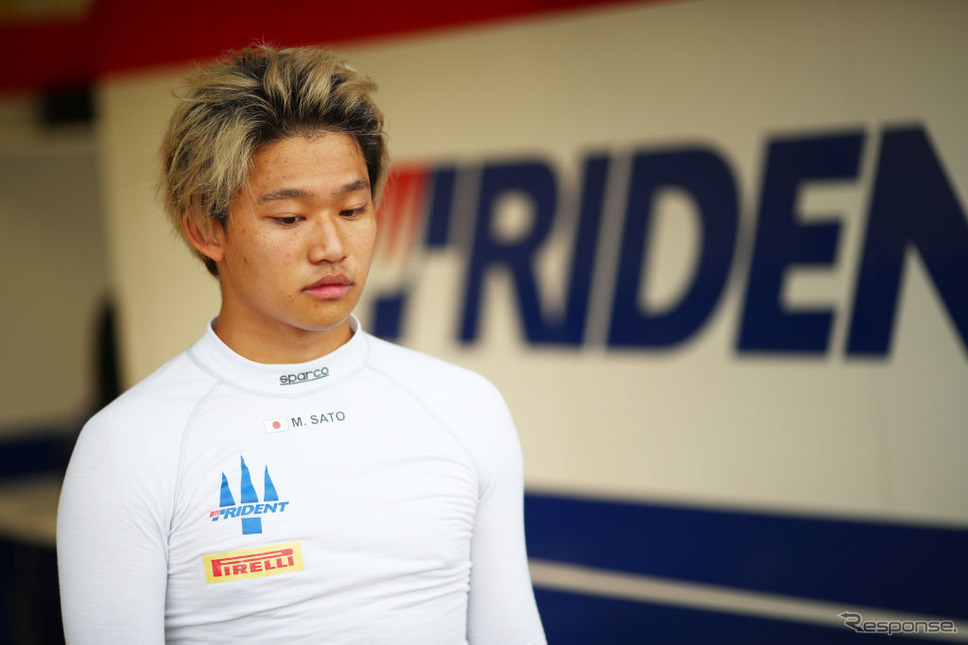 F2 第2戦の佐藤万璃音(シルバーストン、8月7日)《Photo by Joe Portlock - Formula 1/Formula 1 via Getty Images/ゲッティイメージズ》