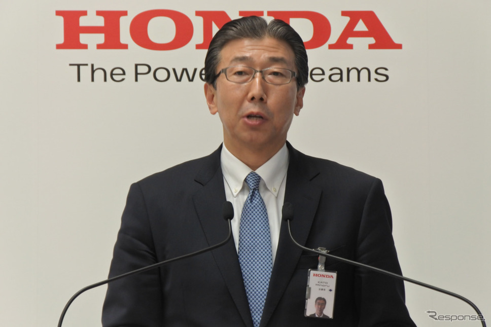 ホンダ 加藤稔 ライフクリエーション事業本部長《写真撮影 小松哲也》
