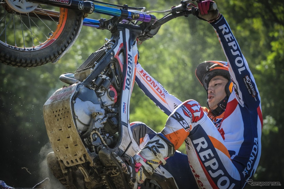 FIMトライアル世界選手権シリーズ(TrialGP):藤波貴久選手Honda Motor Co., Ltd. and its subsidiaries and affiliates. All Rights Reserved.