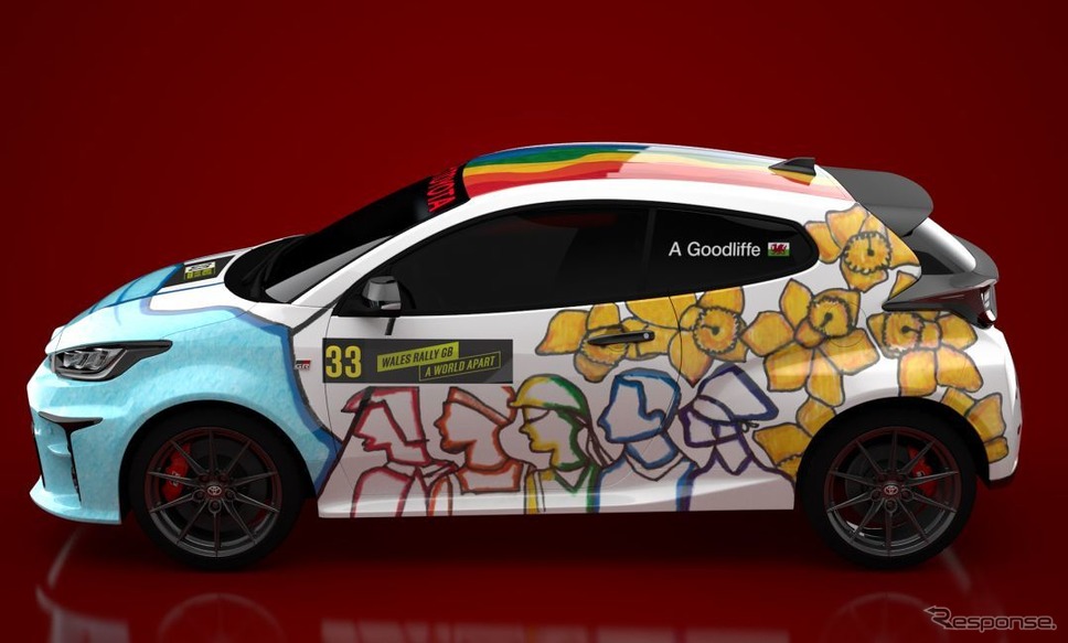 トヨタ GR ヤリスのラリーカーデザインコンペの優勝作品（レンダリングイメージ）《photo by Toyota》