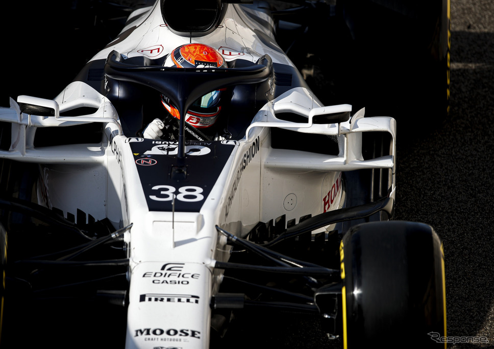 来季F1をアルファタウリ・ホンダで戦う角田裕毅(写真は20年12月15日のF1アブダビ若手テスト)。《写真提供 Honda》